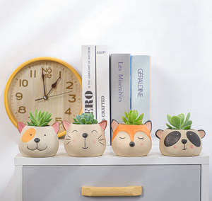 Pot succulent animal pour la décoration <span class=keywords><strong>de</strong></span> la maison et du jardin Forme céramique directe d'usine Mini animal mignon utilisé avec fleur/plante verte - Product Image 4