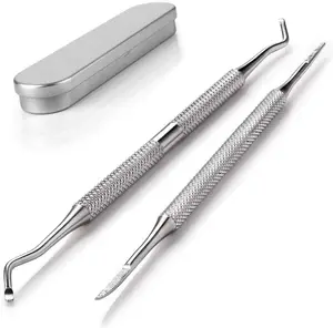 Yimart Ingrown Toenail File and Lifter Double Sided Stainless Steel Foot Nail Care Hook Pedicure Foot Callus Remover