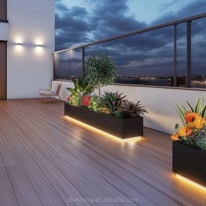 H021 Jardinière extérieure grande taille blanche personnalisée en plastique écologique résistant aux UV pour jardin domestique, pot de fleurs, vente directe usine OEM - Product Image 6