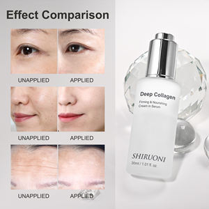 Crème au collagène à double texture naturelle végane OEM ODM en sérum, crème anti-<span class=keywords><strong>rides</strong></span>, raffermissante, stimulant l'élasticité, essence à double couche - Product Image 4