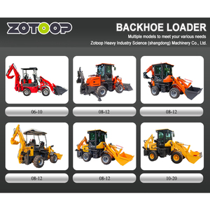 Miễn phí vận chuyển backhoe máy xúc loader máy kéo New retroexcacacadora Mini backhoe loader 4x4 bánh xe/backhoe loader - Product Image 4