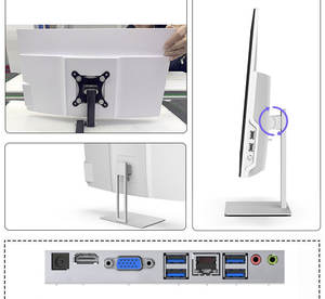 WETS <span class=keywords><strong>24</strong></span> pouces pour <span class=keywords><strong>AOC</strong></span> Core I5 12450H DDR4 16GB RAM 512GB SSD ordinateur de bureau ensemble complet monobloc AIO tout-en-un PC - Product Image 4