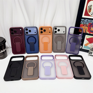 เคสโทรศัพท์แบบพับได้แม่เหล็กหรูหรา สำหรับ iPhone 18 17 16 15 14 Plus 13 12 11 Pro Max  ฝาหลังแข็งแบบด้านพร้อมขาตั้ง - Product Image 2