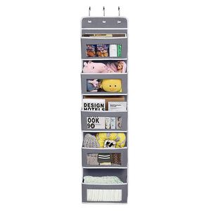 Over the Door Hanging Closet Organizer With Clear Windows and 2 Widened Metal Hooks Clear Window <b>Clothes</b> <b>Boxes</b> - Product Image 1