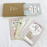 Cartes d'apprentissage personnalisées pour enfants, cartes de bébé à contraste élevé, prix compétitif, nouvelle carte de vœux pour bébé