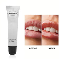 NOUVEAU Huile à Lèvres Hydratante Transparente OEM, Huile de Soin des Lèvres, Rouge à Lèvres Hydratant Effet Miroir Longue Tenue, Brillant à Lèvres en Gros