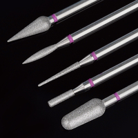 Fraise à ongles diamantée double couche pour cuticules, peaux mortes des flancs des ongles et callosités, vente en gros sous marque privée