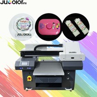 Printer DTF UV 4060 ukuran A2 Flatbed cetakan UV 3 buah DX7 G5 Transfer kepala DTF Film Printer UV