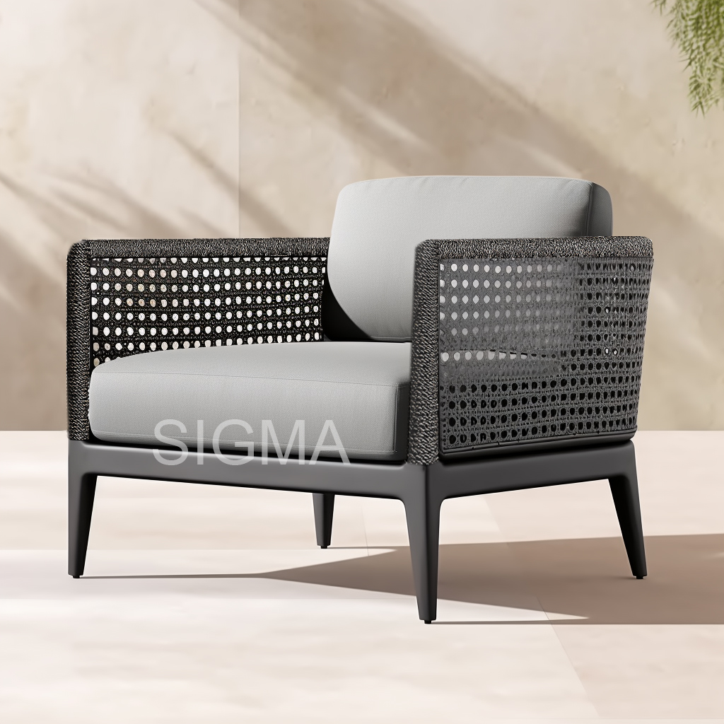 Best Selling Patio Aluminium Garden Outdoor Chair Waterproof Garden Sofa