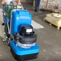 Meuleuse à sol en terrazzo de haute qualité, machine de meulage sans poussière pour la restauration des surfaces en béton