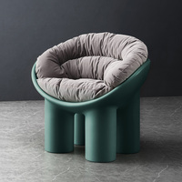 Fauteuil d'appoint moderne nordique, salon, détente, loisirs, canapé rembourré, chambre à coucher, canapé minimaliste