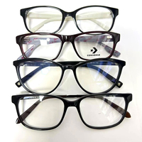 Stock promocional Mix Random $1 Precio barato Precio de descuento de acetato Marco óptico Estampado juvenil Gafas ligeras de borde completo