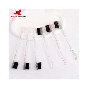 Lot mixte à prix réduit : Brosse et peigne 3-en-1 pour le contrôle des bords des cheveux, pinceaux et peigne double pour le maquillage des sourcils, et brosse pour les baby hairs - Product Image 3