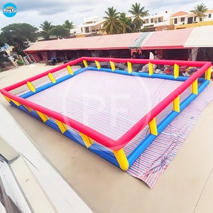 Campo de fútbol de burbujas inflable de pared alta comercial campo de fútbol juego deportivo Campo de arena a la venta - Product Image 3