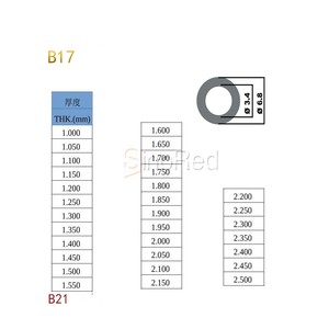 <span class=keywords><strong>Berserk</strong></span> - Juego de <span class=keywords><strong>310</strong></span> Separadores Ajustables B21 para Inyectores Diésel THK de 1.00-2.50 mm - Product Image 6
