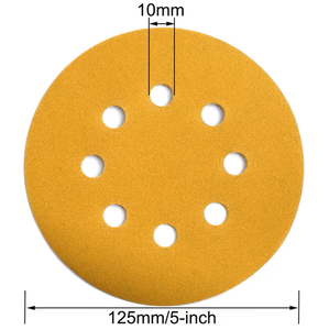 Zımpara diskleri 5 inç 125mm zımpara kağıt disk zımpara diski ahşap için - Product Image 3
