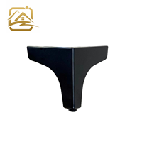 Vente en gros usine – Pieds de canapé modernes en métal noir de 8 cm/10 cm/13 cm/15 cm, pieds de meuble en fer à prix abordable pour armoire