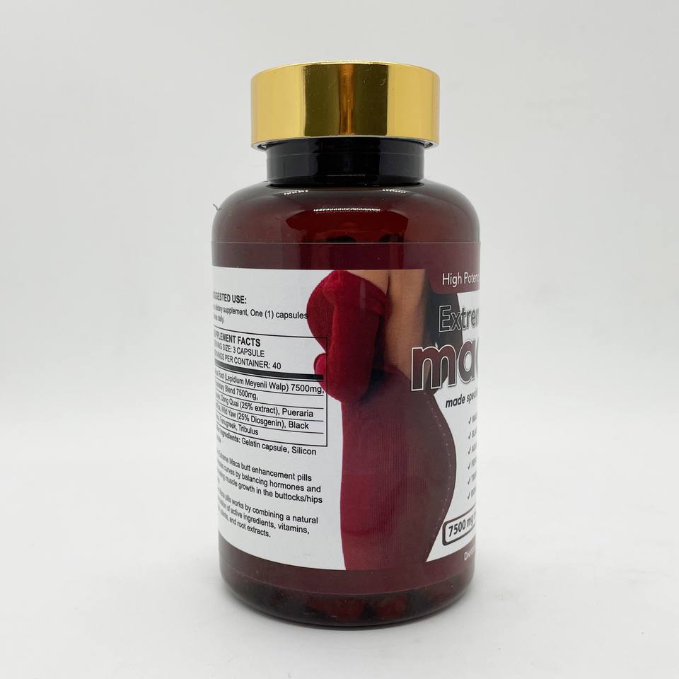 OEM Wholesale Price Extreme Curve Maca Root Plus Capsules Maca Capsules for Women Butt Hips