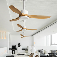 Dernière conception Corps de ventilateur en métal Collocation ABS Pale de ventilateur Télécommande Intérieur Ventilateurs de plafond modernes