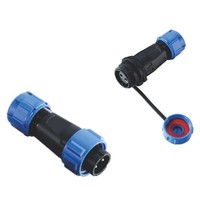 Connecteur fiable SP13D à 4 broches avec contact en laiton durable et boîtier en PC pour applications d'alimentation