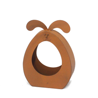 Jardinières en métal vintage pour l'extérieur, style ferme, galvanisées et finies avec une revêtement en poudre, pour le jardin et la maison