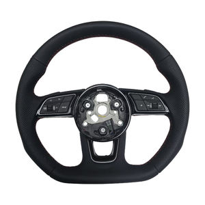 Volant en cuir perforé pratique en promotion pour modèles Audi A3 A4 A4L A5 A7L A8 Q5 Q7 B9 A6 R8 TT - Nouveau produit - Product Image 1
