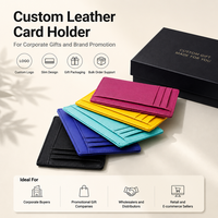 Dompet Kartu Wanita Warna Cerah Multi-Slot Tipis Ringkas Bahan Kulit PU Premium Penutup Magnetik Ketebalan Dapat Disesuaikan