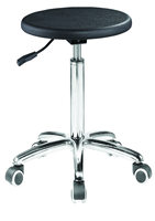 Chaise de laboratoire économique mobile réglable Bobai, maison, bar, bureaux Dr et plus encore; Noir