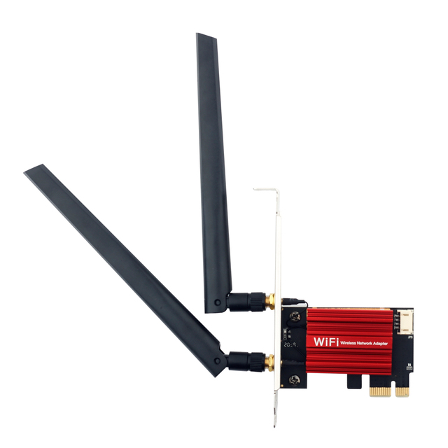 WiFi 6E AX210 5374Mbps Wireless PCIE Adapter Tri Band 2.4G/5G/6Ghz Compatible BT5.3 Network WiFi Card for Win 10/11