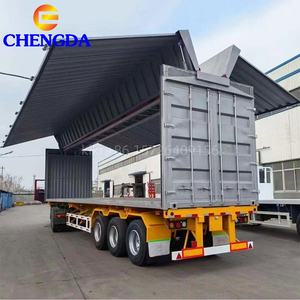 Meilleur Prix Semi-remorque Fourgon à Ailes Pliantes à Ouverture Automatique, 3 Essieux, pour Vente - Product Image 1