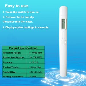 Đo lường phạm vi 0 ~ 9990ppm chính xác và đáng tin cậy kỹ thuật số TDS Meter chất lượng nước độ tinh khiết độ cứng Tester Detector - Product Image 5