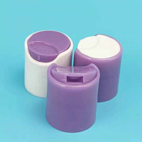 Capsules en plastique brillantes à surface lisse avec opercule supérieur 24/410 28/410 rose bleu vert pour flacons de soin avec joint d'étanchéité à induction