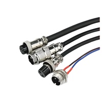 Câble toronné AWG14 CE RoHS, assemblage de faisceau de câbles sur mesure avec fiche aviation et connecteur à sertir