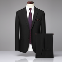 Costume homme de qualité supérieure, coupe ajustée, blazer pour mariage, affaires et bureau.