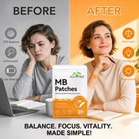 SOLOTREE Patchs transdermiques végétaliens à base de plantes pour l'équilibre hormonal, pour hommes et femmes, favorisant la concentration et la vitalité - Vente en gros