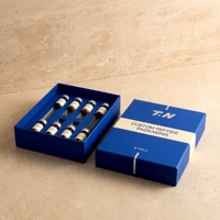 Boîte rigide carrée personnalisée bleu roi avec couvercle pour flacons de peptides Soins personnels