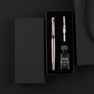 Nuevo Producto, Pluma Estilográfica Metálica y Tinta Recargable, Cartucho de Tinta, Set de Regalo para Negocios y Gobierno, Cuaderno, Logotipo Personalizado de Lujo - Product Image 1