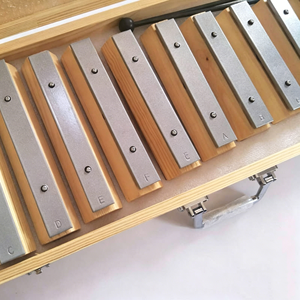 Glockenspiel en métal à 10 tons, Xylophone en forme de brique avec boîte, Instrument de percussion Orff pour enfants, jouet musical éducatif précoce pour enfants - Product Image 6