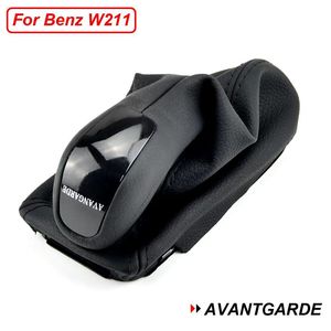 Mercedes-Benz Gear <b>Shift</b> <b>Knob</b> Black Leather Ergonomic Automatic Transmission W211 S211 Fitment - Product Image 5