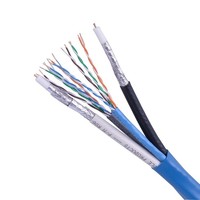 Câble hybride Changbao RG6 + Cat5e + faisceau de fils de données à fibres optiques multimodes 2 + 2 + 2 câbles de communication hybrides