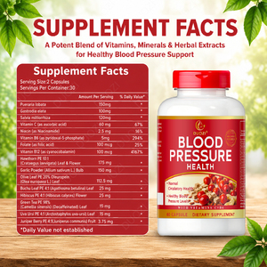 Capsules de santé pour la pression artérielle DUOZI, 60 unités, avec vitamines C et B6, complément alimentaire sans gluten - Product Image 3