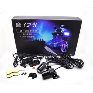 Motorrad modifizierte Fahrgestell lampe LED Angel Wings Willkommen lichter Wing Dekorative Auto projektor leuchte für Motor