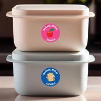 Étiquettes personnalisées en PET imperméables pour contenants alimentaires
