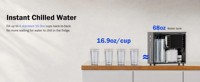 Refroidisseur d'eau sous comptoir pour système de filtration d'eau existant, refroidisseur instantané