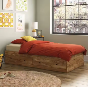 <strong>Bed</strong> Room Small Family <strong>Single</strong> Wooden <strong>Single</strong> <strong>Floor</strong> <strong>Bed</strong> With Drawer - Product Image 4