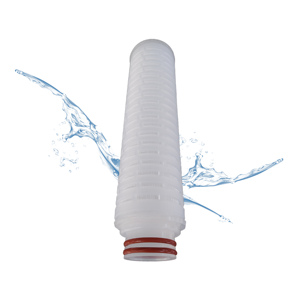 Cartouche filtrante à eau plissée en papier de 10 ou 20 pouces, élément filtrant plissé en polyester et cellulose - Product Image 1