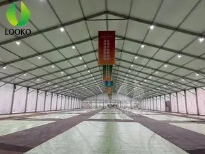 Tenda bening melar pernikahan PVC transparan luar ruangan mewah untuk pesta dan acara