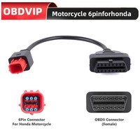 Câble de raccordement OBD II 16 broches vers 6 broches pour moto