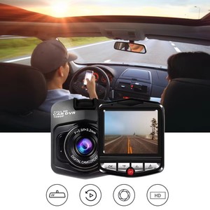 Enregistreur de conduite portable 1080P Full HD pour voiture, caméra DVR 2,4 pouces avec enregistrement en boucle intégré GT300 - Product Image 1