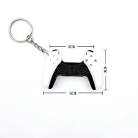 Porte-clés de style dessin animé Data Frog pour Playstation 5, accessoires de jeu, cadeau, porte-clés PS5